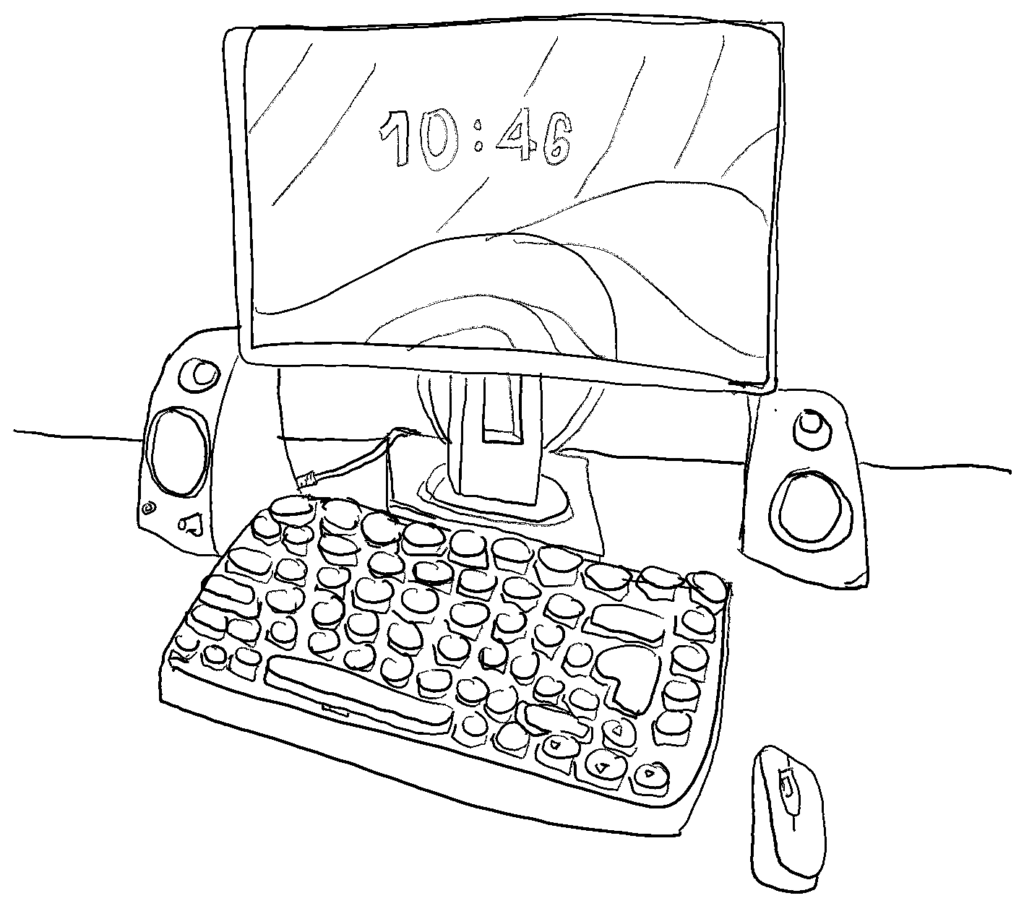 Un ordinateur de bureau