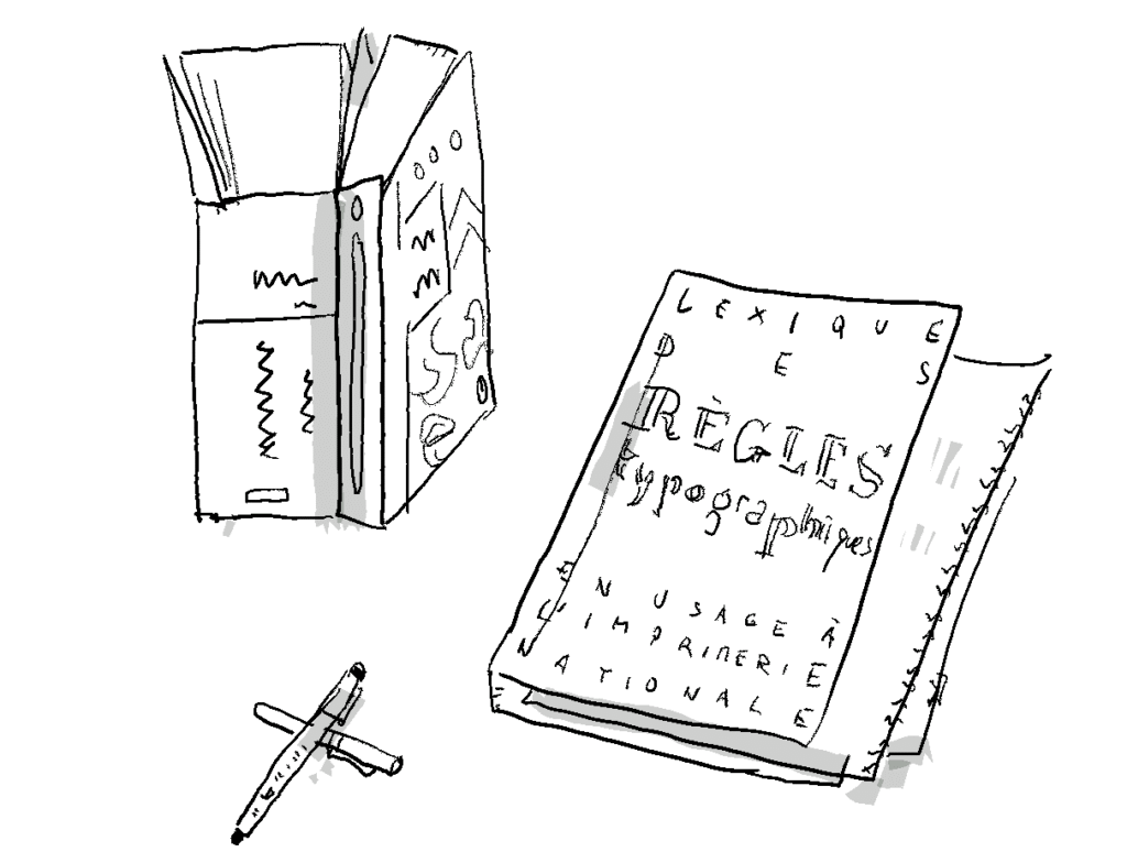 Stylos, grammaires et codes typographiques